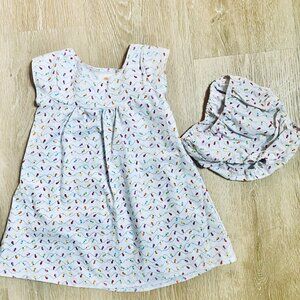 2T Christmas lights dress with bloomers